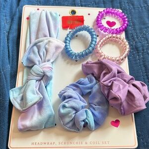 Pastel Headwrap and Scrunchie Set